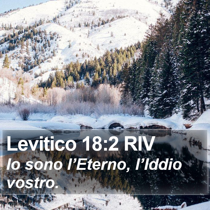 Levitico 18:2 RIV Bible Study