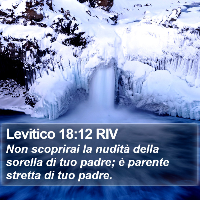 Levitico 18:12 RIV Bible Study