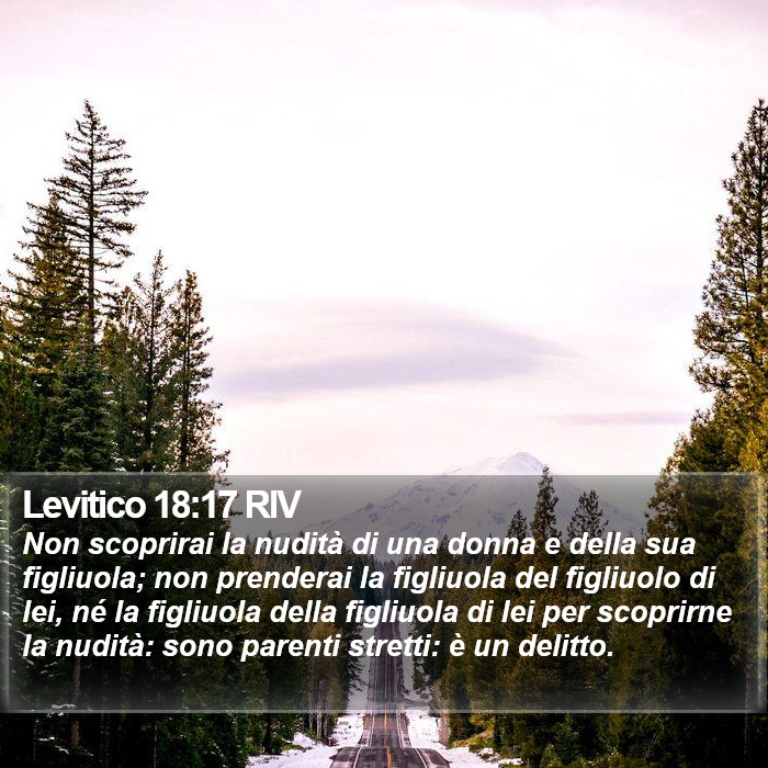 Levitico 18:17 RIV Bible Study