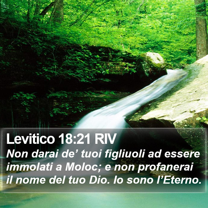 Levitico 18:21 RIV Bible Study