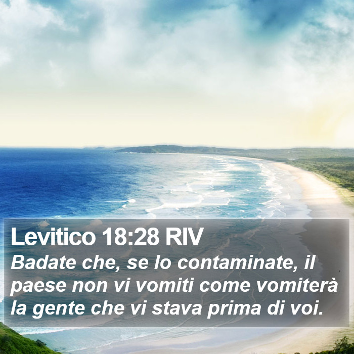 Levitico 18:28 RIV Bible Study