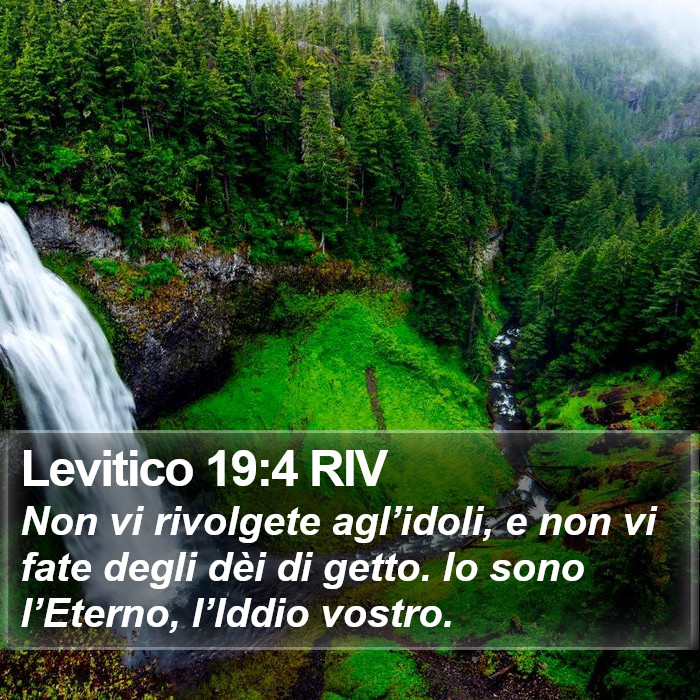 Levitico 19:4 RIV Bible Study