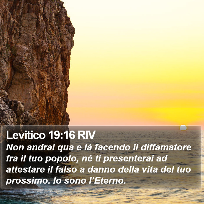 Levitico 19:16 RIV Bible Study