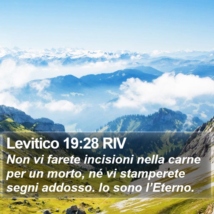 Levitico 19:28 RIV Bible Study