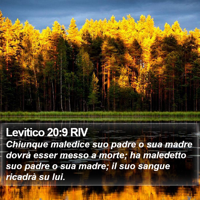 Levitico 20:9 RIV Bible Study