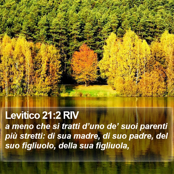 Levitico 21:2 RIV Bible Study
