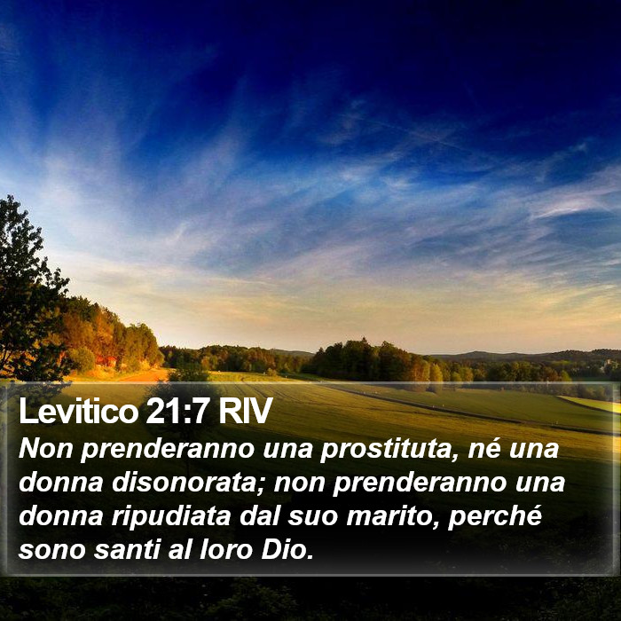 Levitico 21:7 RIV Bible Study