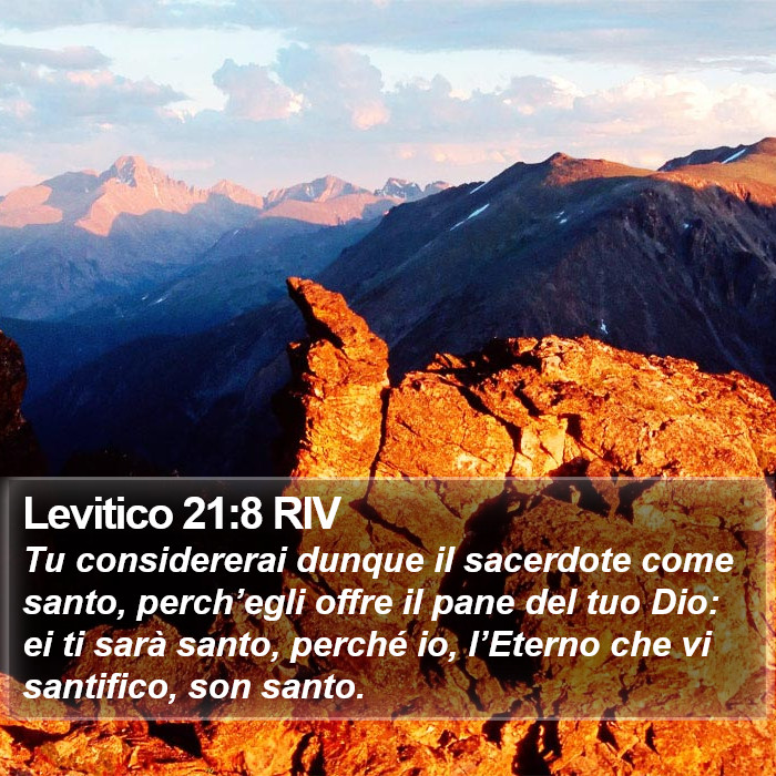 Levitico 21:8 RIV Bible Study