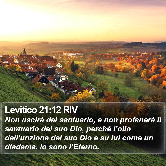 Levitico 21:12 RIV Bible Study