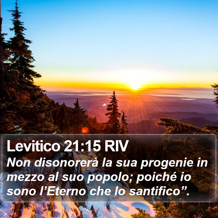 Levitico 21:15 RIV Bible Study