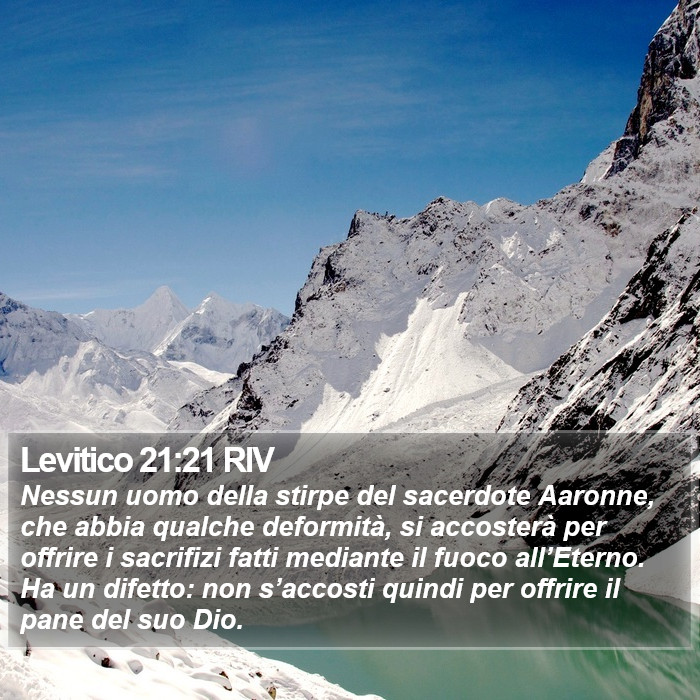 Levitico 21:21 RIV Bible Study