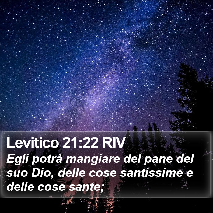 Levitico 21:22 RIV Bible Study