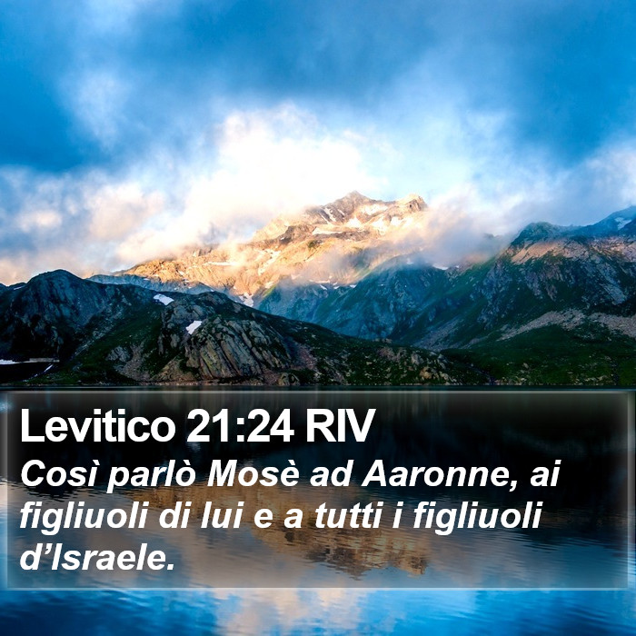 Levitico 21:24 RIV Bible Study