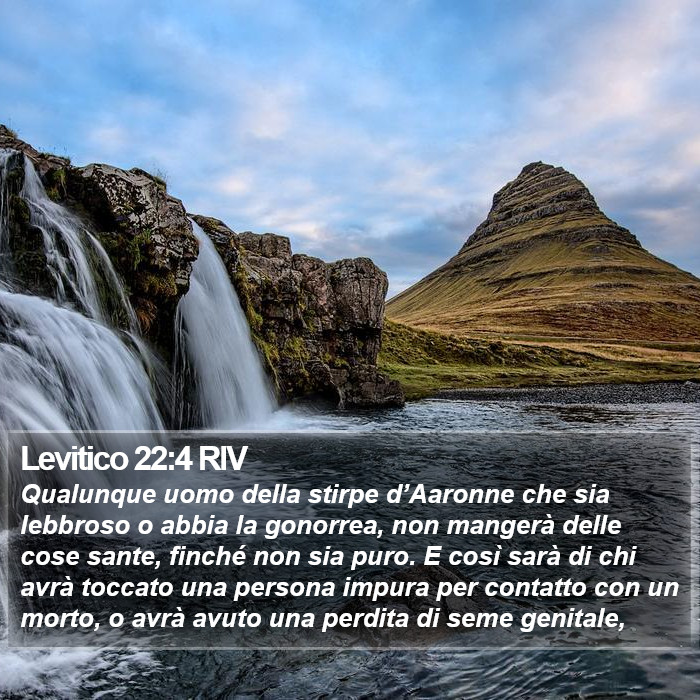 Levitico 22:4 RIV Bible Study