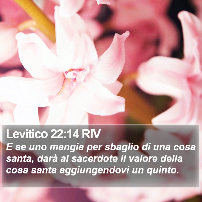 Levitico 22:14 RIV Bible Study