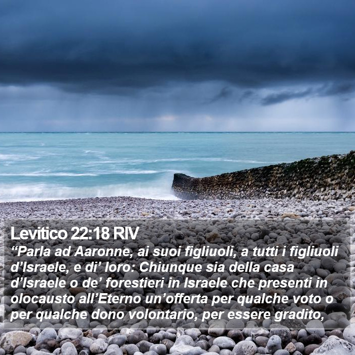 Levitico 22:18 RIV Bible Study