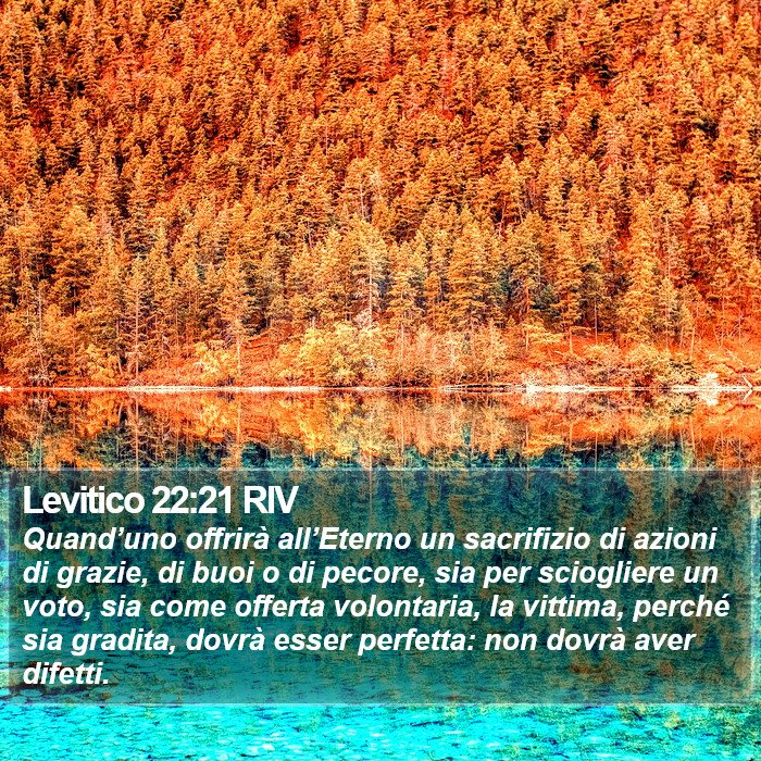 Levitico 22:21 RIV Bible Study