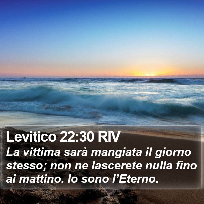 Levitico 22:30 RIV Bible Study