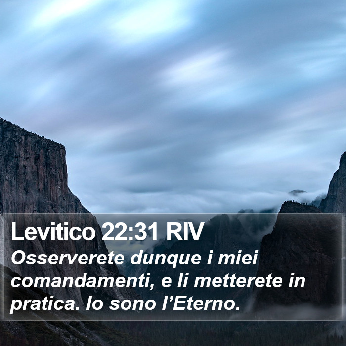 Levitico 22:31 RIV Bible Study