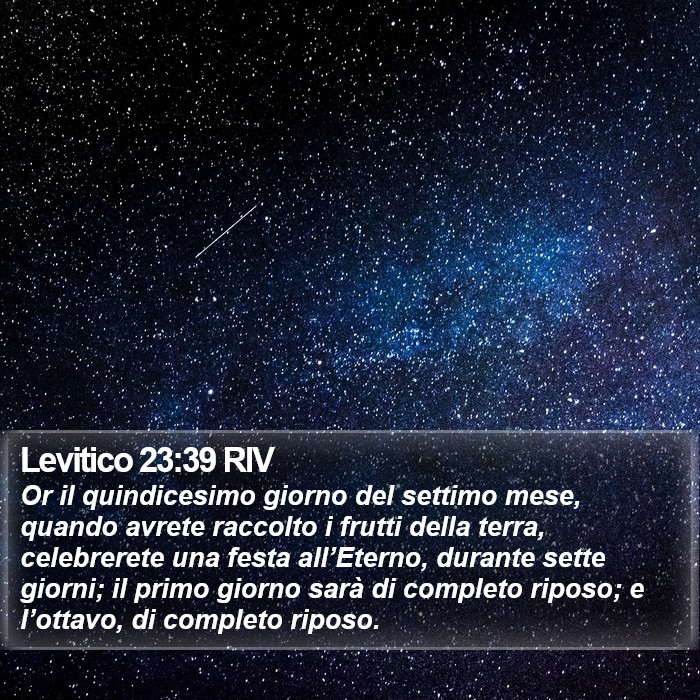Levitico 23:39 RIV Bible Study