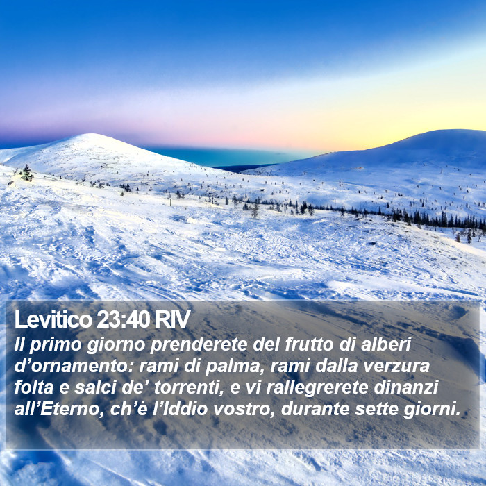 Levitico 23:40 RIV Bible Study