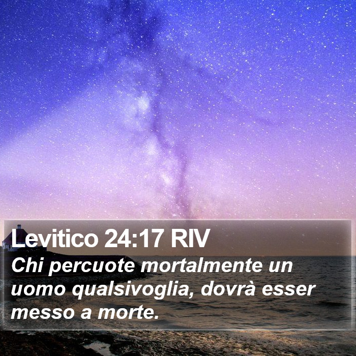 Levitico 24:17 RIV Bible Study