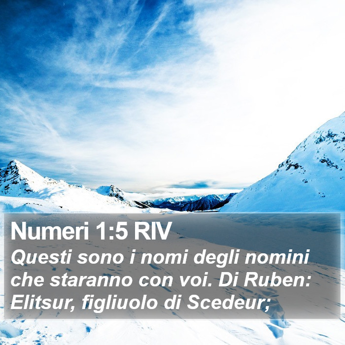 Numeri 1:5 RIV Bible Study