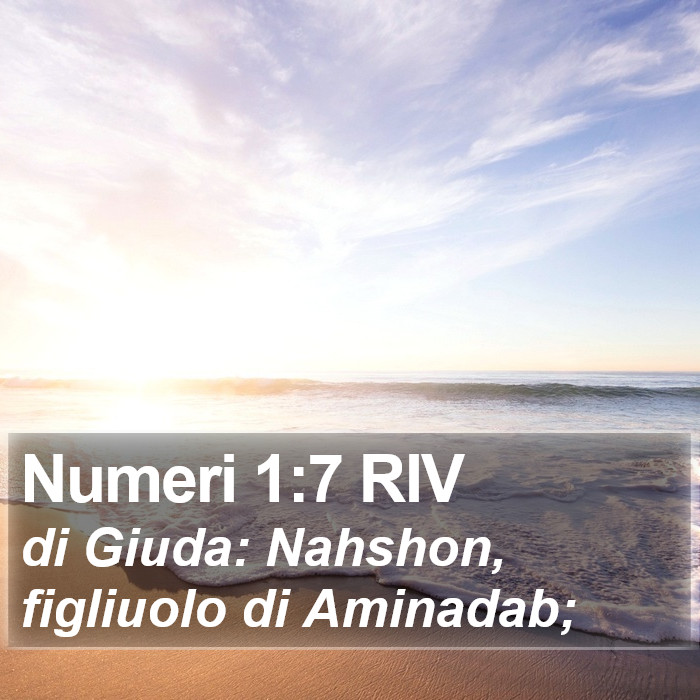 Numeri 1:7 RIV Bible Study