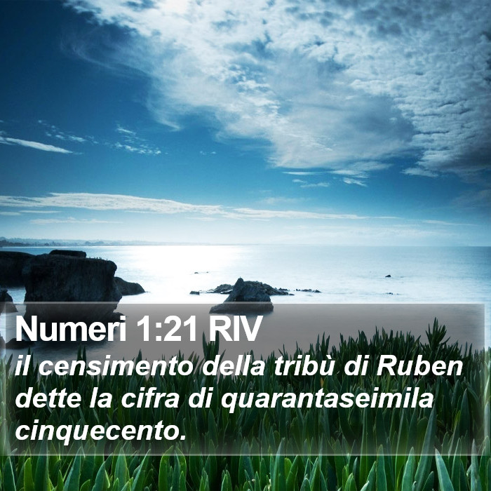 Numeri 1:21 RIV Bible Study