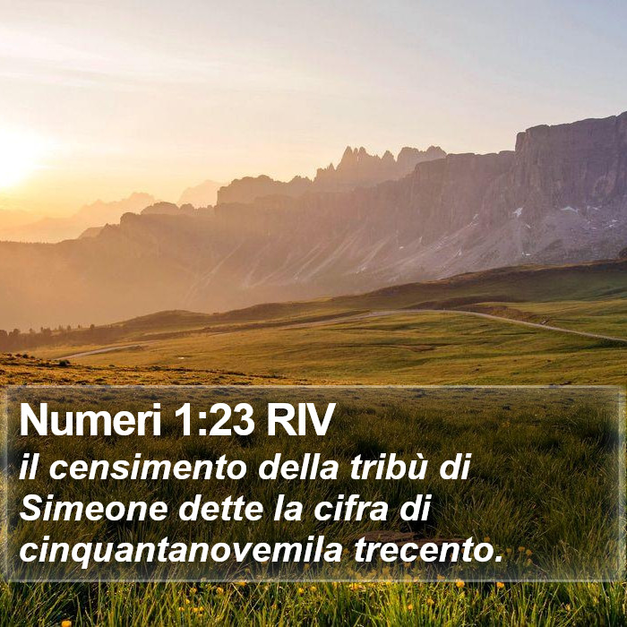 Numeri 1:23 RIV Bible Study