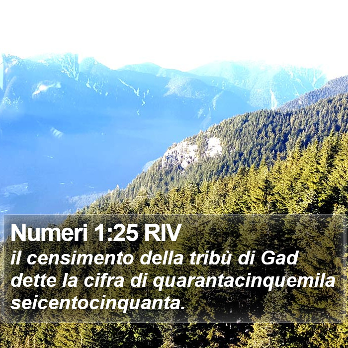 Numeri 1:25 RIV Bible Study