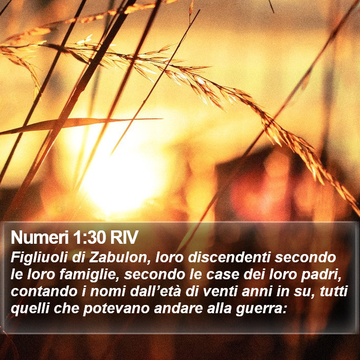 Numeri 1:30 RIV Bible Study