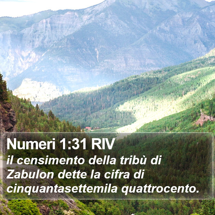 Numeri 1:31 RIV Bible Study