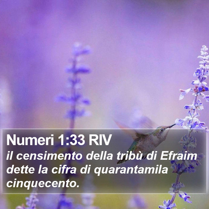 Numeri 1:33 RIV Bible Study