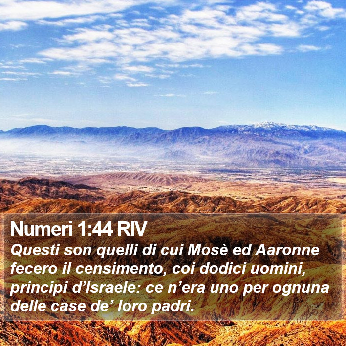 Numeri 1:44 RIV Bible Study