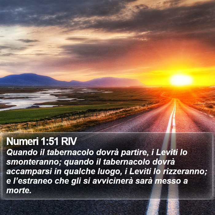 Numeri 1:51 RIV Bible Study