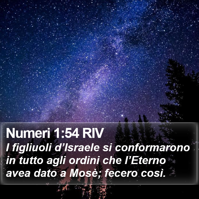 Numeri 1:54 RIV Bible Study