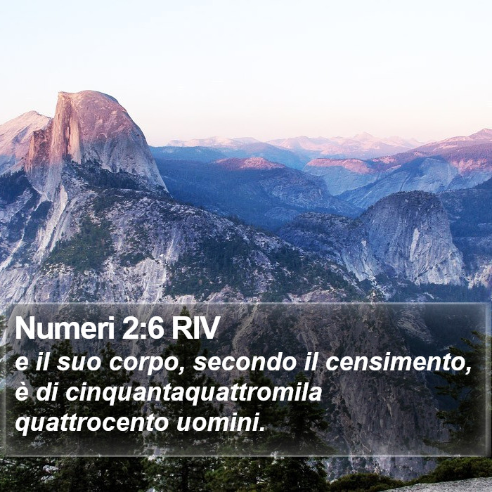 Numeri 2:6 RIV Bible Study