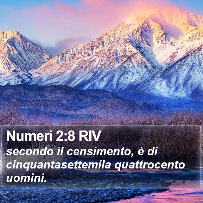 Numeri 2:8 RIV Bible Study