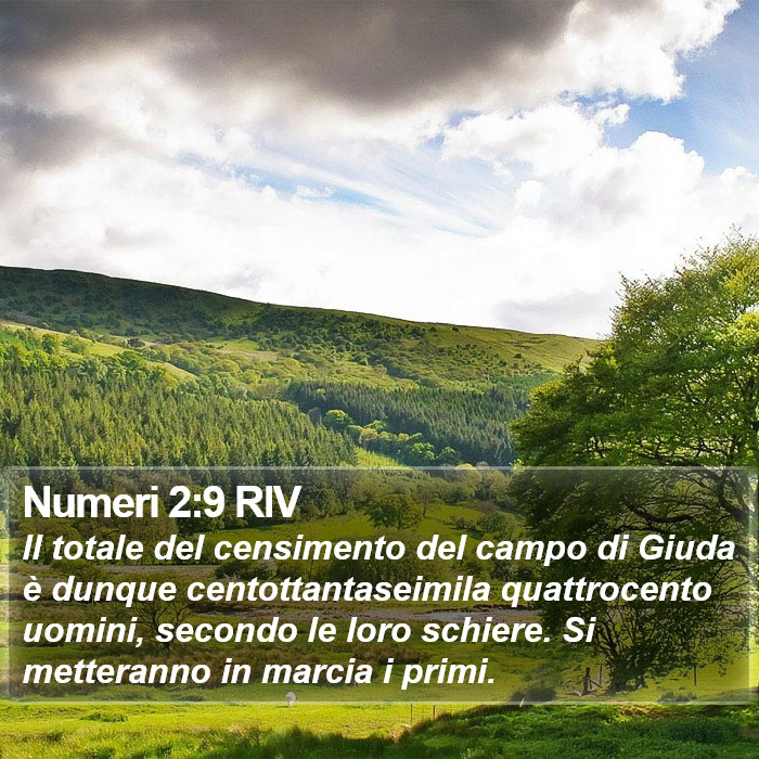 Numeri 2:9 RIV Bible Study