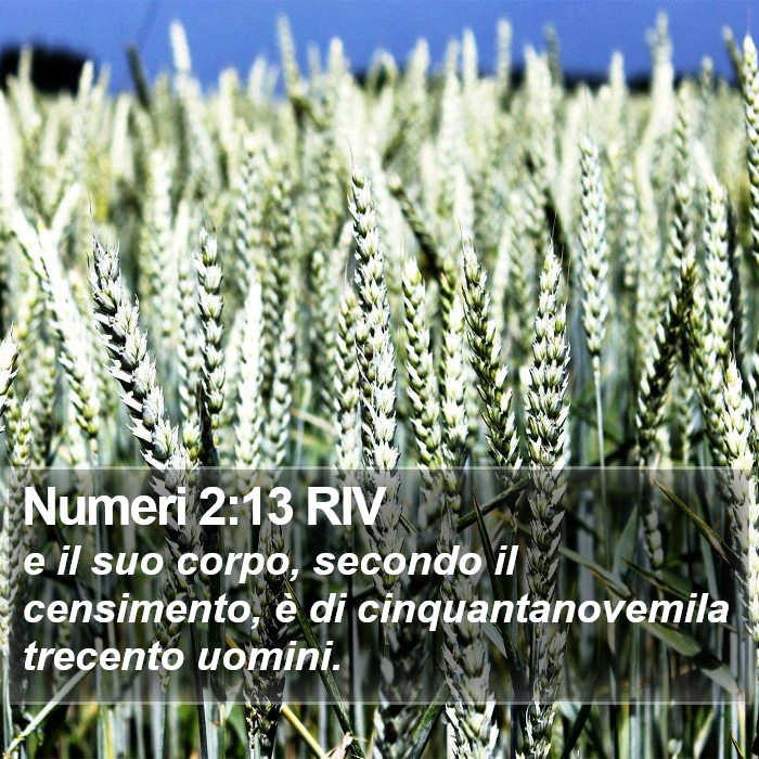 Numeri 2:13 RIV Bible Study