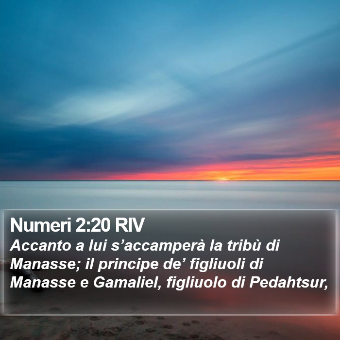 Numeri 2:20 RIV Bible Study