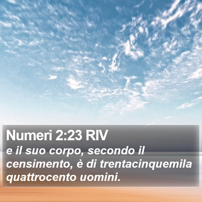 Numeri 2:23 RIV Bible Study