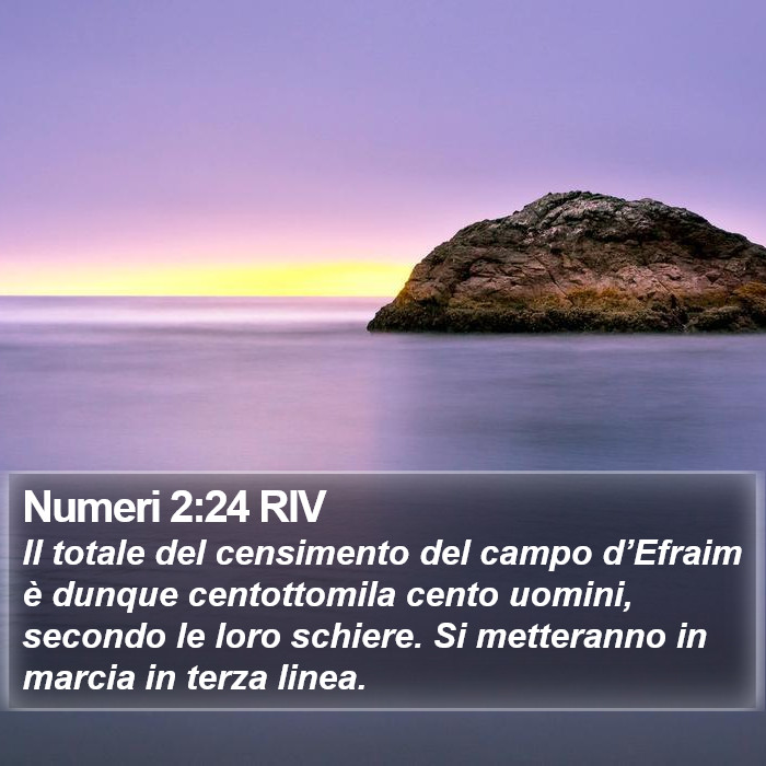 Numeri 2:24 RIV Bible Study