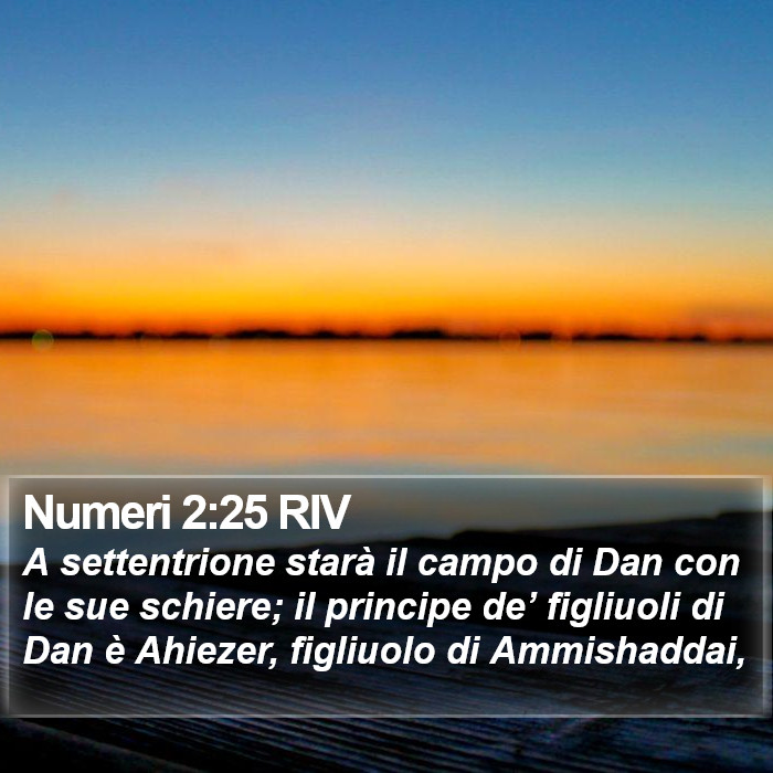 Numeri 2:25 RIV Bible Study