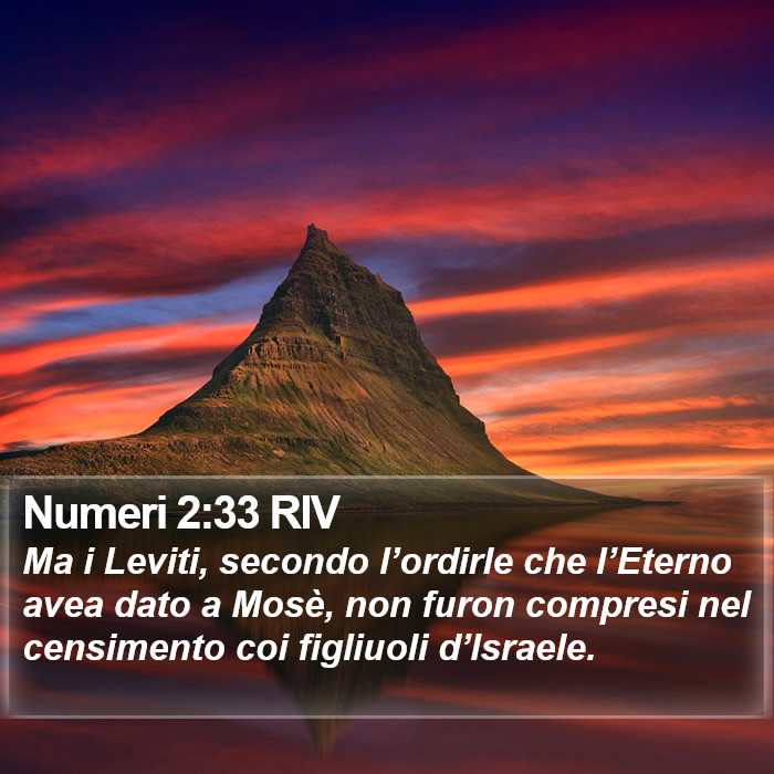 Numeri 2:33 RIV Bible Study