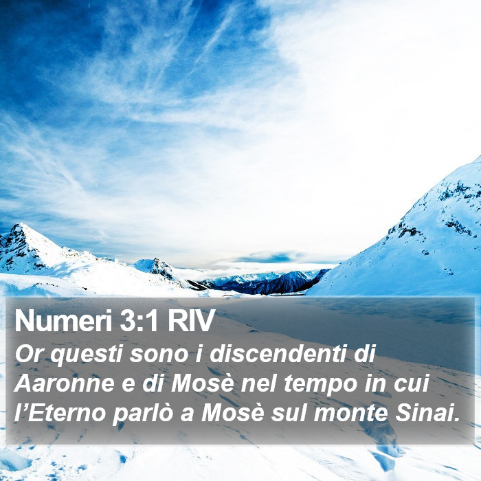 Numeri 3:1 RIV Bible Study