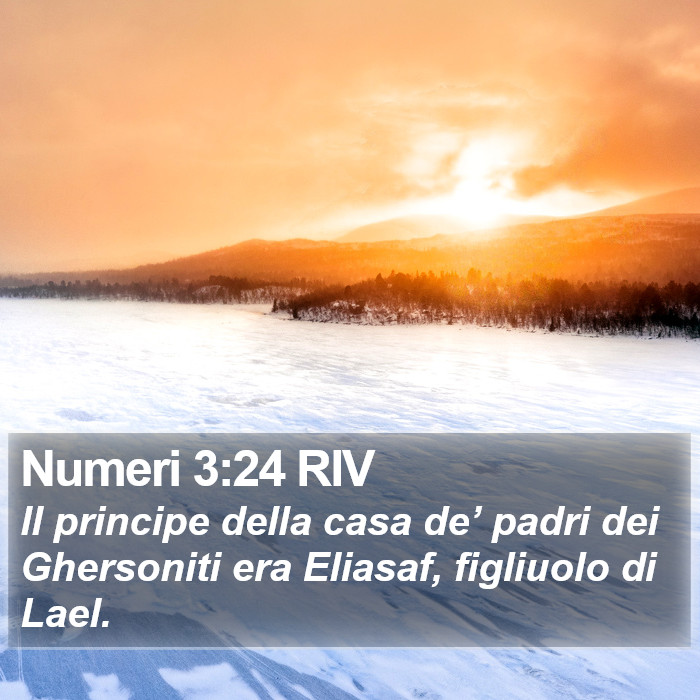 Numeri 3:24 RIV Bible Study