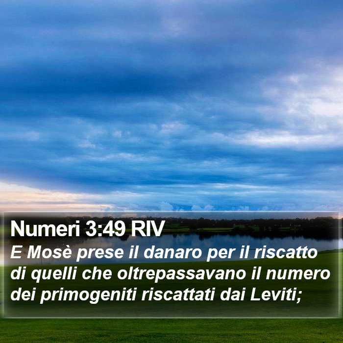 Numeri 3:49 RIV Bible Study