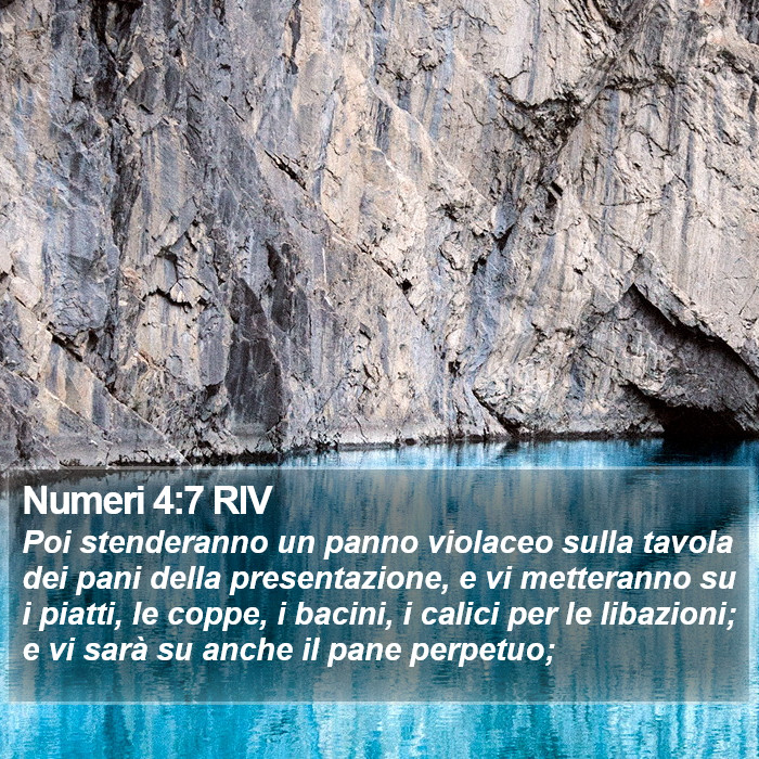 Numeri 4:7 RIV Bible Study